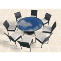 Круглый обеденный комплект для наружного применения с 8 стульями / SGS (8214-8)